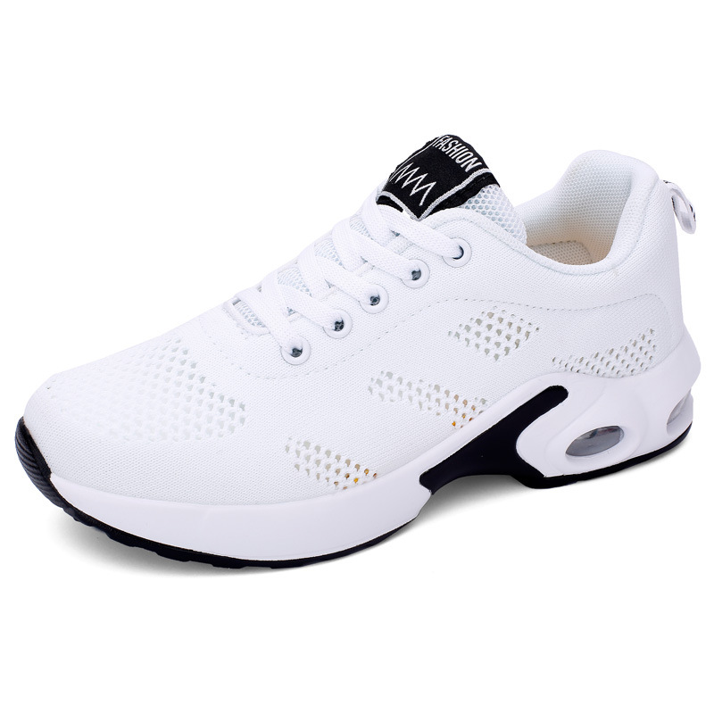 Transfronterizo más el tamaño de los zapatos de las mujeres verano hueco vuelo tejido zapatos de las mujeres zapatillas de deporte cojín de aire mujeres volando zapatillas de deporte tejidas pareja zapatilla de deporte