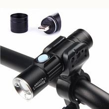 自行车USB车灯充电伸缩手电筒led强光迷你铝合金前灯夜骑装备跨境