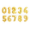 Digital small balloon, decorations, 16inch, gold and silver, wholesale