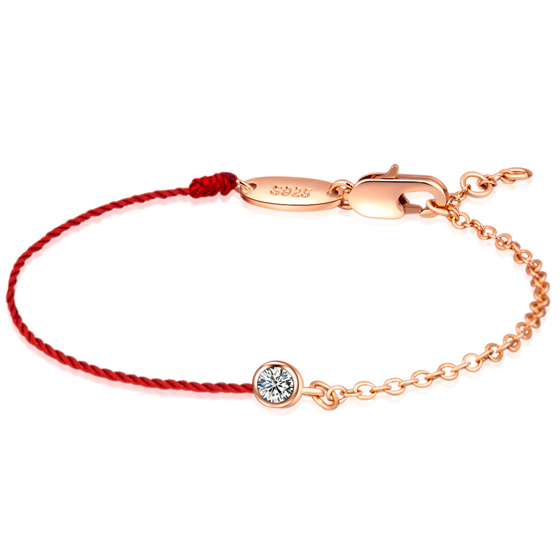 Woven one bead bracelet
