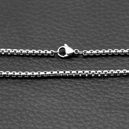 316 stainless steel keel chain square pearl chain diy handmade European and American jewelry accessories titanium steel chain wholesale