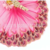 Точечный запас цвет золотой проволоки сетки павлин перья