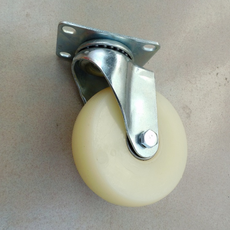 平面万向轮 轻型白尼平面万向轮 5寸双轴承轻型白尼平面万向轮