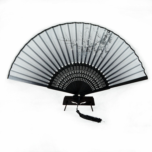 Primary and secondary school students dancing female fans imitation silk female fans silk Chinese style antique Japanese style female fans gift fans wholesale