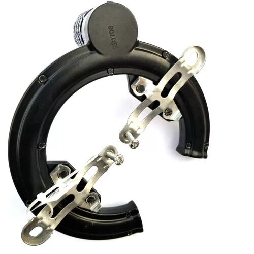 Bicycle black combination lock large lock horseshoe fixed crab claw lock bicycle combination lock cycling supplies