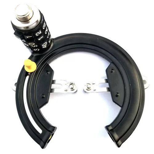 Bicycle black combination lock large lock horseshoe fixed crab claw lock bicycle combination lock cycling supplies