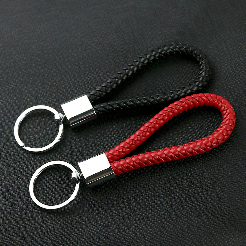 Pu Braided Rope Car Key Ring Rotating Activity Universal Keychain Pendant DIY Ornament Creative Gift Pu Braided Rope Car Key Ring Rotating Activity Universal Keychain Pendant DIY Ornament Creative Gift
