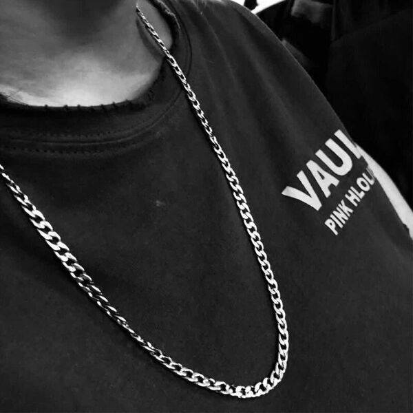 Necklace stainless steel for men and women hip-hop style