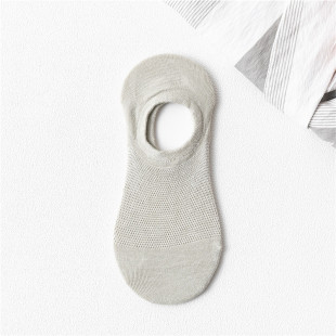 Spring and Summer new fresh preppy style hollow out women's invisible boat Socks silicone non-slip socks women's socks wholesale