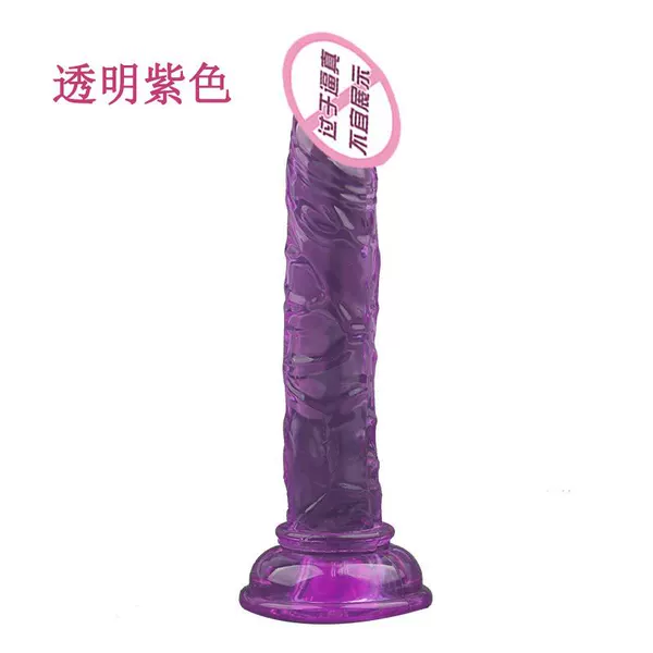 Eggless penis transparent purple (14.5cm)