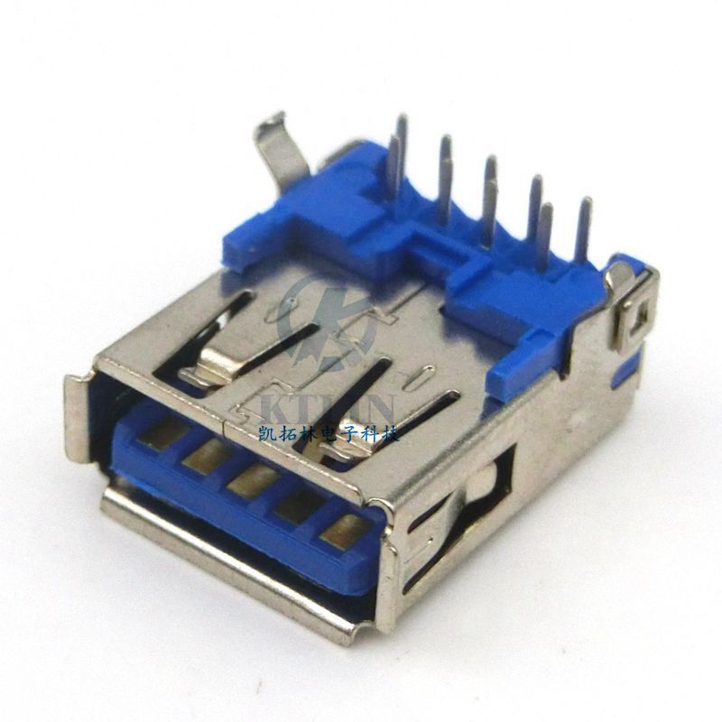 usb Female Base 3.0 Curved Leg Curled Blue 9P Straight Leg 9-Pin Straight Edge High Current Full Sticker 6.8 6.3 Port