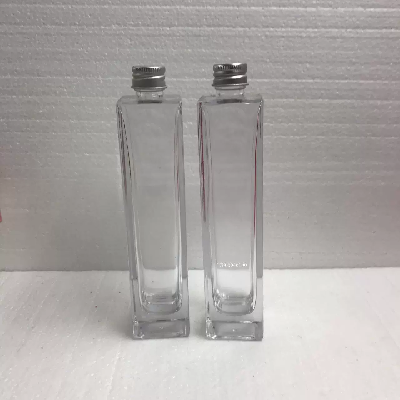 批发50ml100ml精白料透明玻璃酒瓶 小容量分装酒瓶小酒瓶空瓶包装