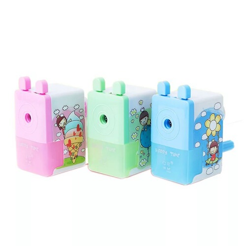 Student multifunctional hand pencil sharpener Sanzhong primary school students pencil sharpener Children's pencil sharpener low price wholesale