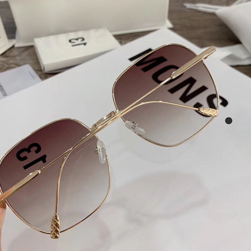 New G family sunglasses for women, retro color metal square frame glasses, trendy men's and women's fashion internet celebrity sunglasses manufacturer