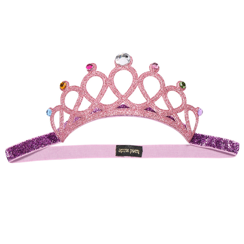 Nueva corona pelo banda 40927 dulce princesa pelo accesorios fábrica moda bebé brillo rhinestone niños pelo banda