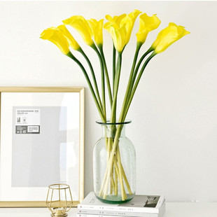 Polyurethane big calla lilies, artificial flowers for living room