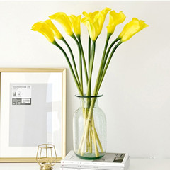 PU手感大號馬蹄蓮 假花客廳裝飾仿真花 田園落地花束花藝