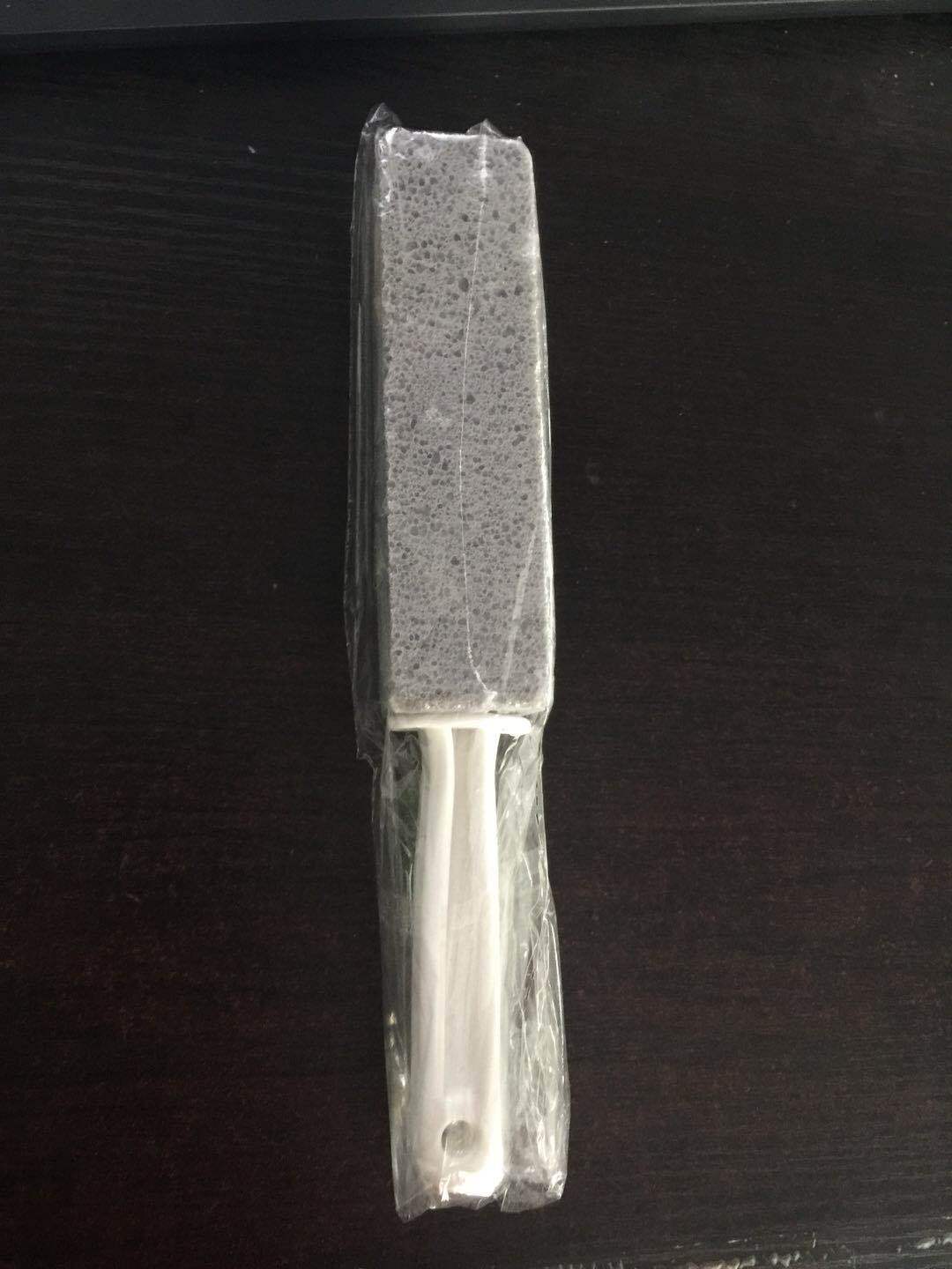 Suministro directo de fábrica piedra pómez cepillo de baño TV compras nuevo producto, eliminar óxido estante