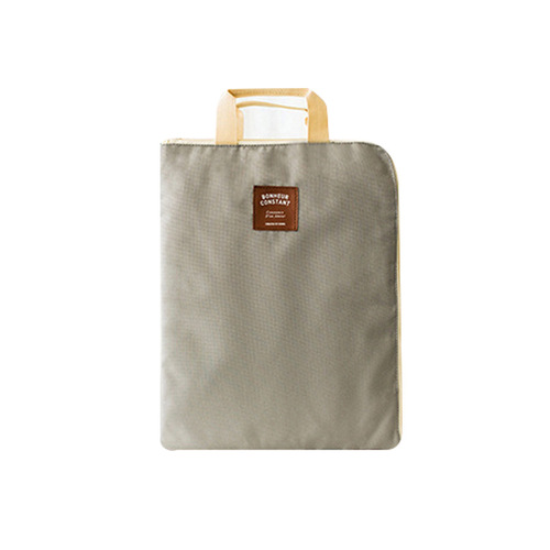 ins style multi-layer portable A4 document bag student storage bag iPad mobile phone Oxford canvas briefcase
