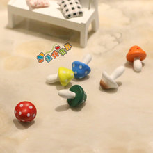 苔藓微景观装饰摆件 木质大蘑菇 迷你大小蘑菇 多肉植物饰品