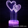 Creative table lamp for St. Valentine's Day, LED touch night light, 3D, creative gift
