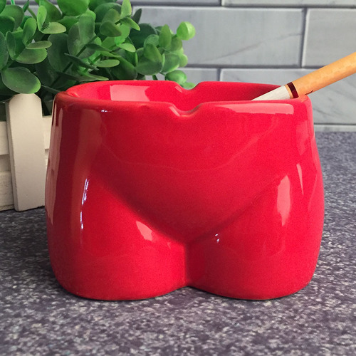 Creative office home living room coffee table ashtray personality retro European trend cigarette dish fashionable ceramic ashtray