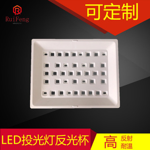 Factory Direct Supply LED Flood Light Nano Reflective Cup PC Wall Washer Light Reflective Cup | 200w Explosion-proof Light Reflective Cup