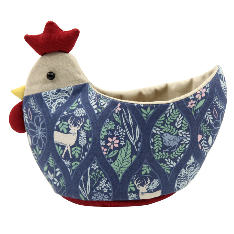 Patchwork DIY bordado material hecho a mano paquete impreso tela de algodón principiante almacenamiento cesta patchwork muñeca pollo