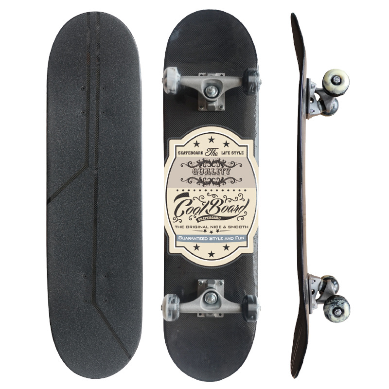 Manufacturer Produces Men's and Women's Teenagers and Adults' Double-Warped Four-Wheel Skateboards, Customized Carbon Fiber Scooters for Street Use