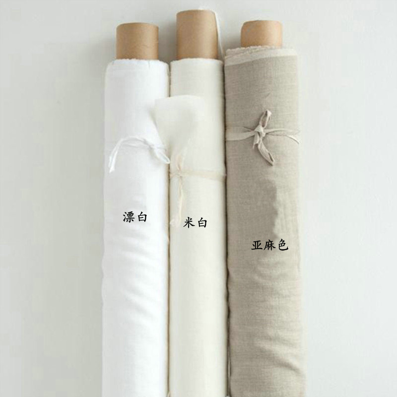Tela 100% lino puro para ropa de cama, manteles, cojines y decoración del hogar