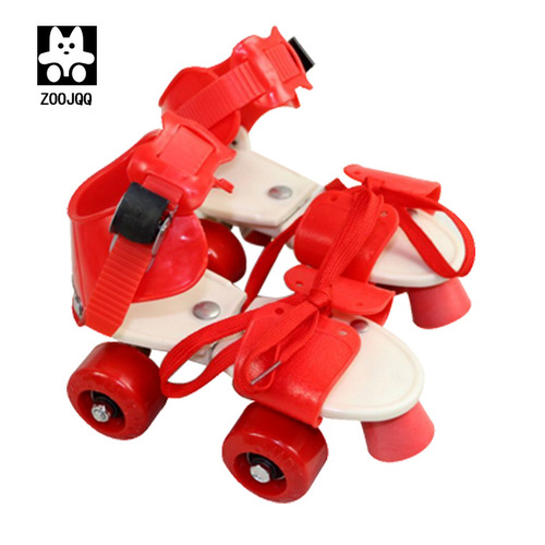Wholesale children's double row four-wheel roller skates inline skates roller skating cross-border factory with protective equipment 