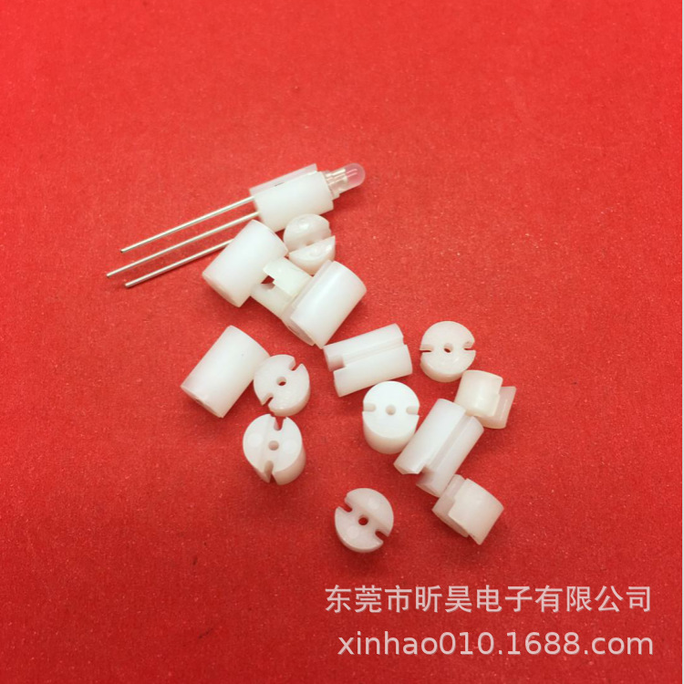 厂家销售LED双色双坑间隔柱 3PIN双色灯柱  三支脚灯柱 环保