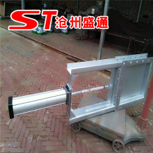 400*400除尘器配套插板阀 气动平板式磨zha板阀 矿用电动插板阀