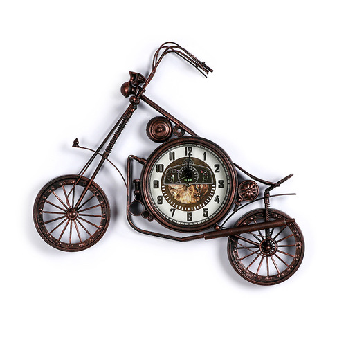 American iron motorcycle clock wall decoration wall hanging wall decoration pendant wall decoration hanging clothing store decoration