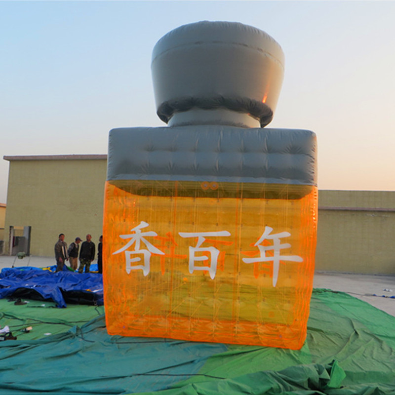 厂家批发酒瓶模型广告展览传媒节庆庆典人偶卡通 充气用品