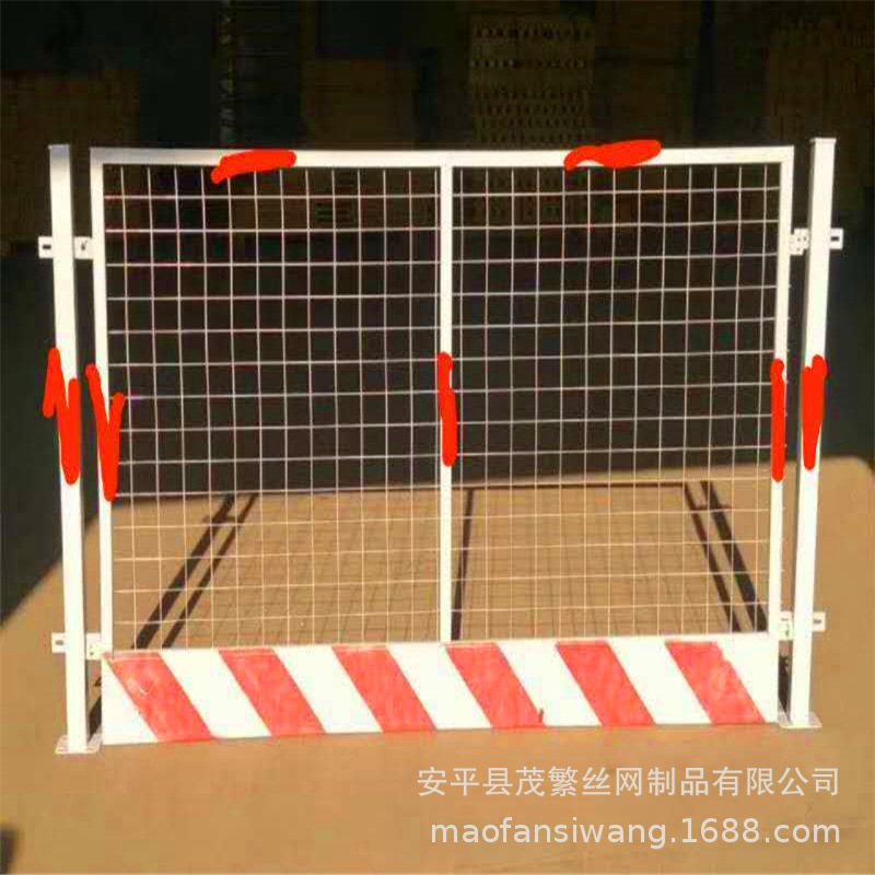 建筑工地基坑临时防护隔离栏 可移动警示基坑护栏