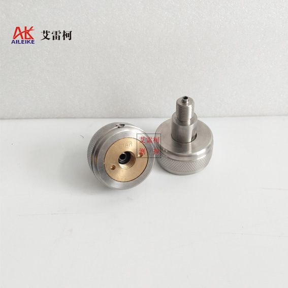 压力表快速接头螺纹规格G1/4压力校验仪表压力表转换铜合金快接