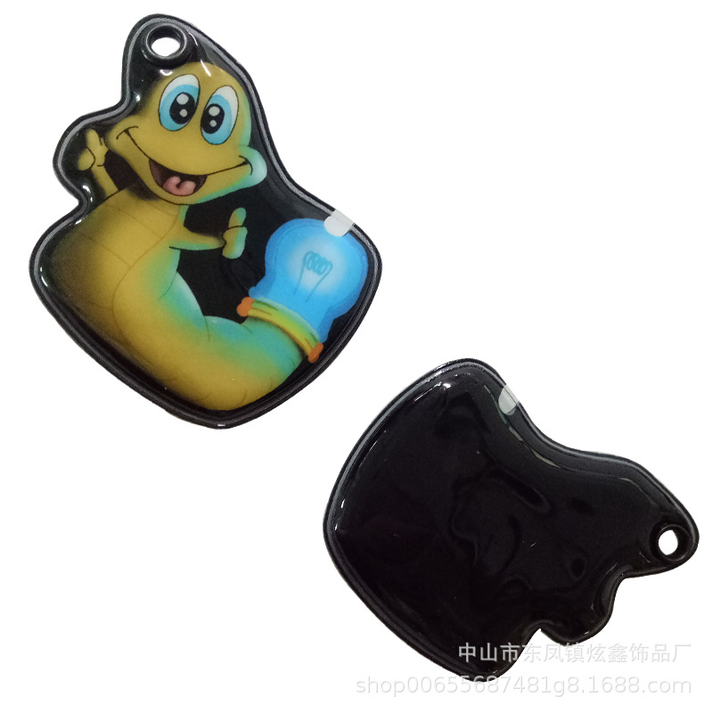 PVC手电筒钥匙扣订购广告LOGO带磁铁EVA按灯锁匙挂件厂家生产磁吸