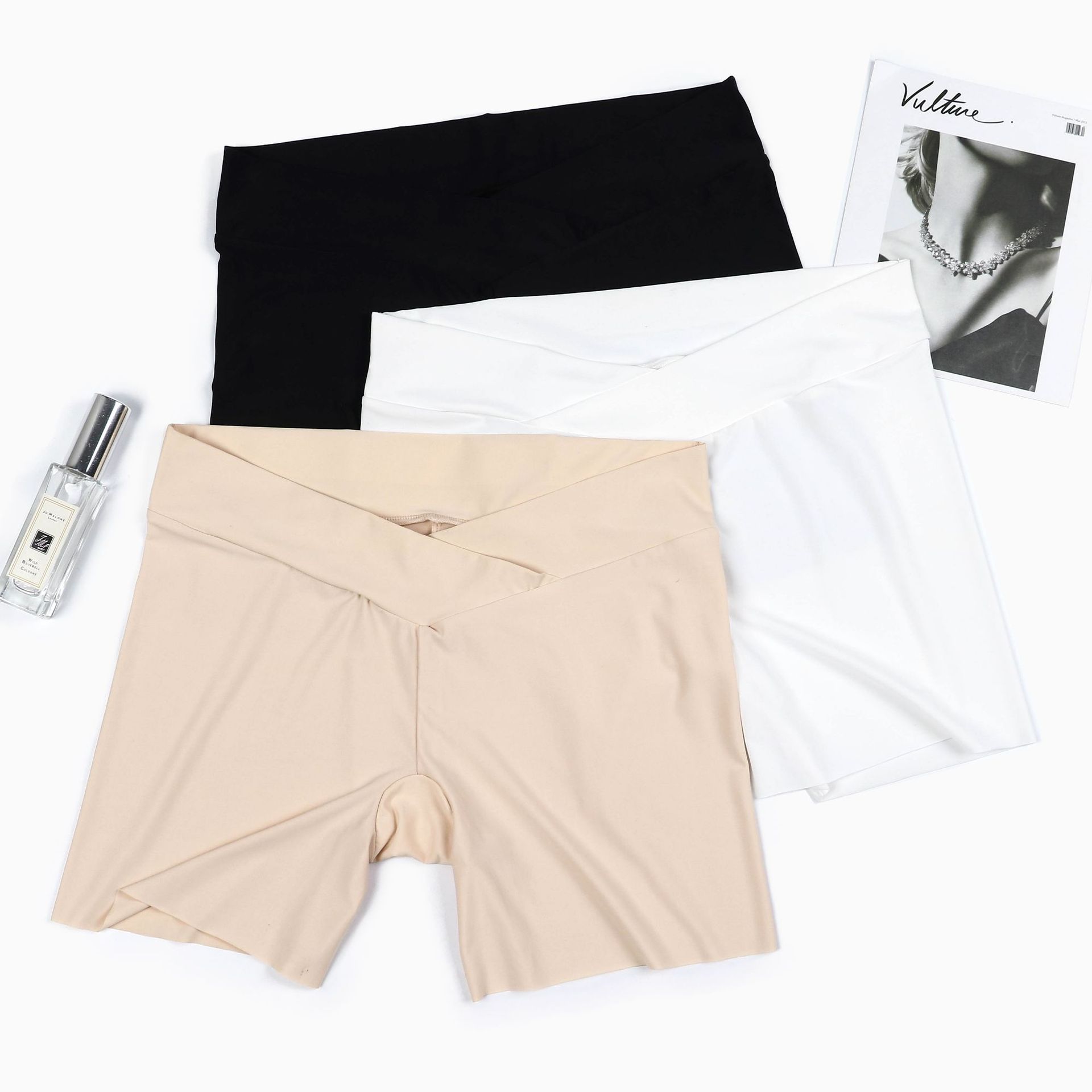 No curling silk Thin Ice Silk seamless pregnant women safety pants anti-light summer new bottoming underwear factory outlet
