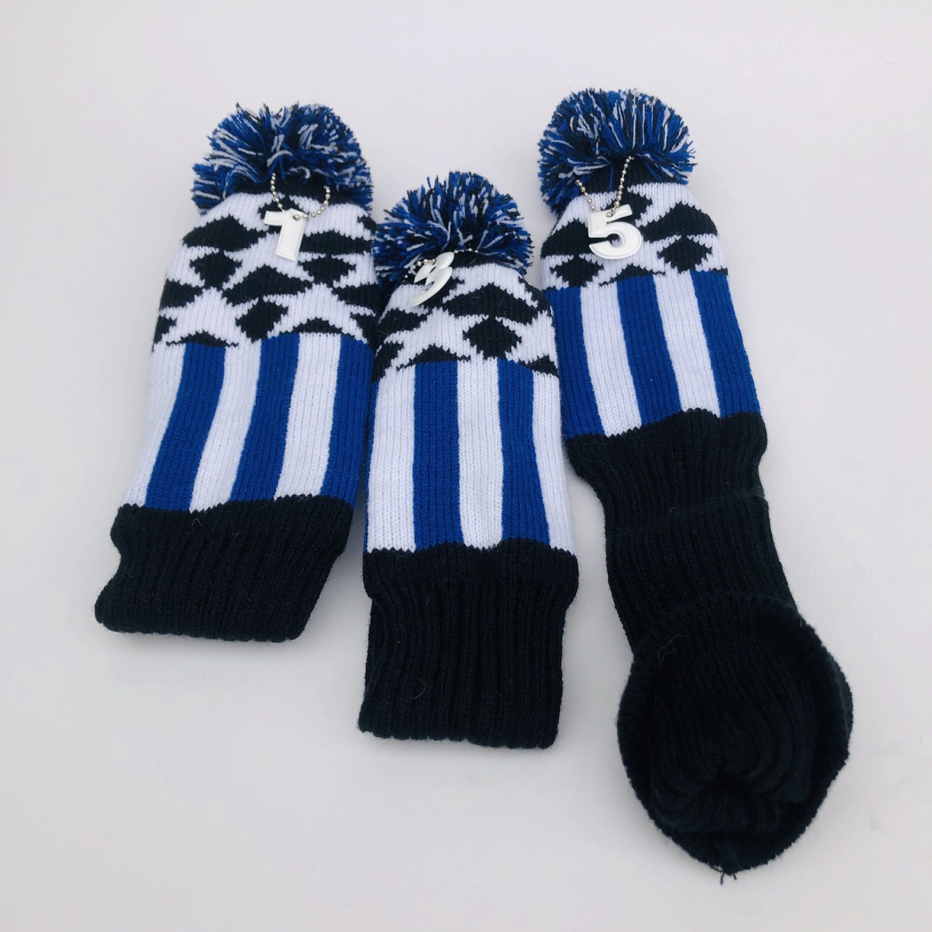 Venta caliente transfronteriza de suministros de golf club de punto de tres piezas cubierta de la tapa del club Fuente de la cubierta de la fábrica puede enviar en nombre