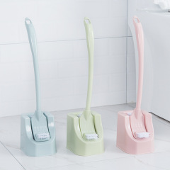 Double-sided thickened long-handled sanitary brush to remove dead corners Bathroom toilet cleaning gap toilet brush set with base
