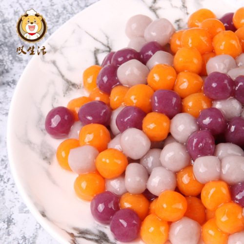 Sigh life small taro balls potato balls glutinous rice balls milk tea commercial frozen wholesale production quick-frozen pearl taro balls wholesale