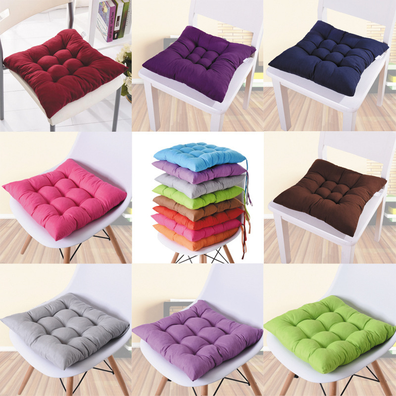 Chair Cushion Student Cushion with Straps Office Chair Tatami Thickeneded Bench Futon Winter Butt Cushion Chair Cushion Student Cushion with Straps Office Chair Tatami Thickeneded Bench Futon Winter Butt Cushion