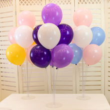 透明桌飘支架立柱 气球树地飘展示架 婚庆婚礼生日派对布置用品