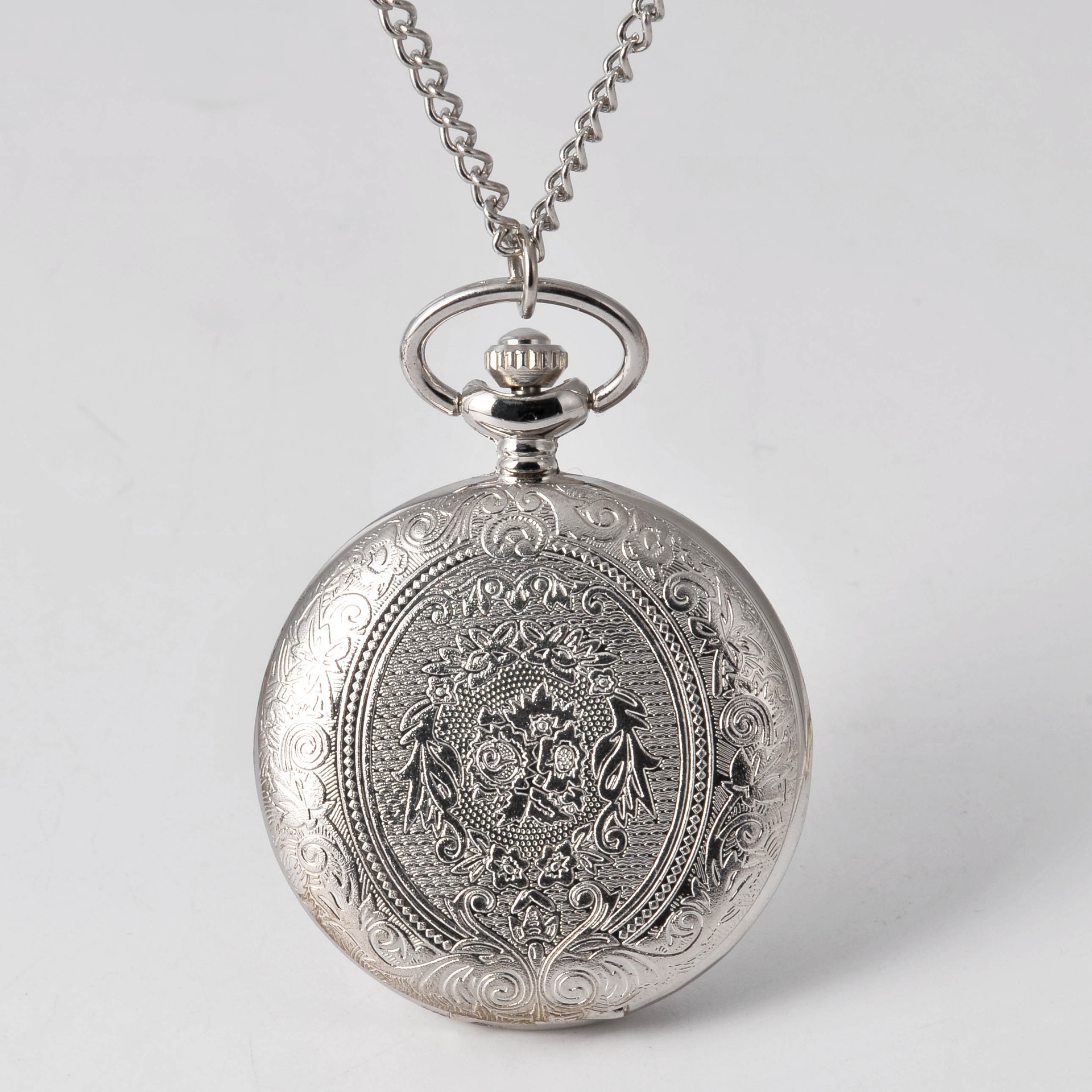 Large pocket watch silver pattern shield manufacturers wholesale 8857