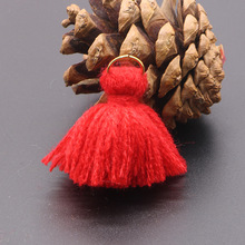 厂家直销 新款腈纶金属环蓬松小流苏箱包服饰配件DIY毛线流苏穗子