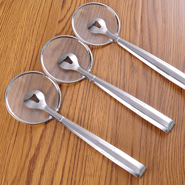 Kitchen tools Stainless steel leaky germinated oil frying food oil…