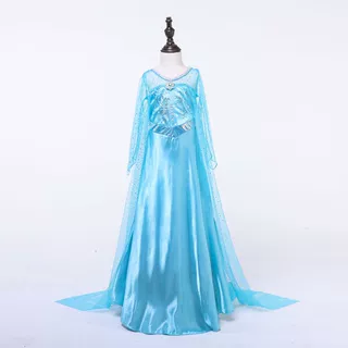 2021童裙新款冰雪奇缘裙frozen公主裙亮片长袖童裙圣诞节新款童裙