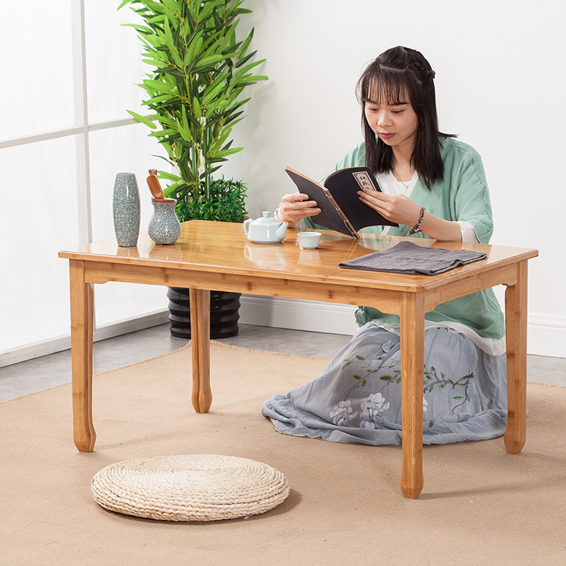 Venta directa de fábrica Nanzhu antigua mesa de té tatami pequeña tabla de la Bahía de la ventana baja mesa de té Mesa multi-especificación opcional