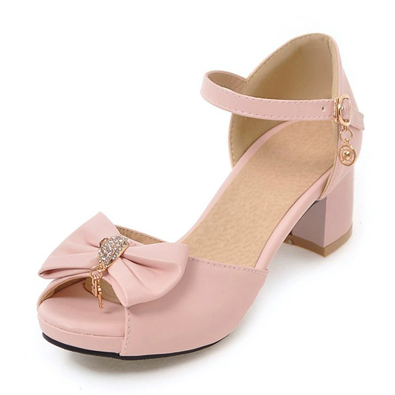 (Cross-border trading), summer sandals with a strap with bow, plus size